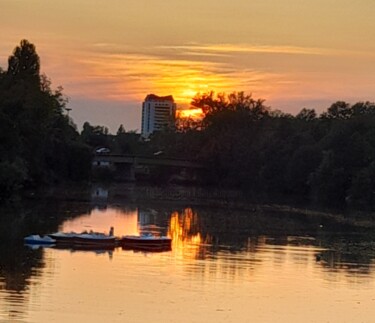 Photographie intitulée "Coucher de Soleil s…" par Jean-Pierre Duquaire, Œuvre d'art originale, Photographie numérique