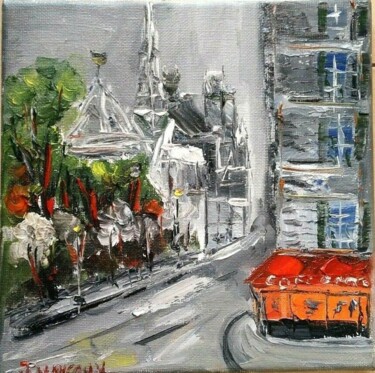 Painting titled "CATHEDRALE NOTRE DA…" by Jean Pierre Jumeaux, Original Artwork, Oil