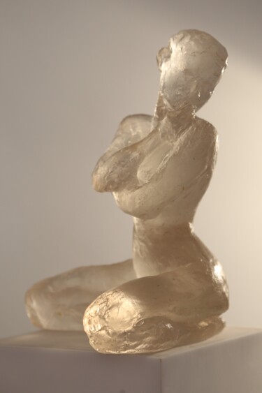 Sculpture titled "Alessia pensive lam…" by Jean Pierre Picheny, Original Artwork, Casting