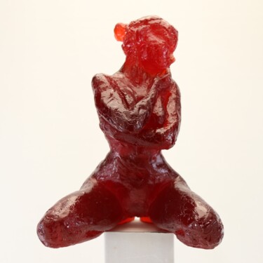 Скульптура под названием "Alessia pensive rés…" - Jean Pierre Picheny, Подлинное произведение искусства, Литьё