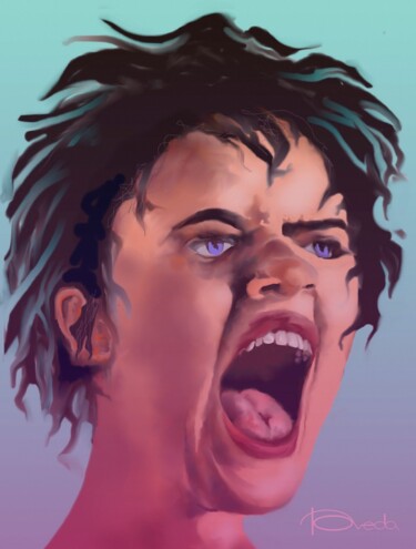 Digital Arts titled "The  Screame" by Jean Pierre Poveda, Original Artwork, Digital Painting