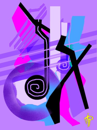 Digital Arts titled "musique" by Jean Pierre Poveda, Original Artwork, Digital Painting