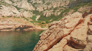 Photographie intitulée "EAU DE MER VERT EME…" par Jean-Pierre Tastevin, Œuvre d'art originale, Photographie numérique