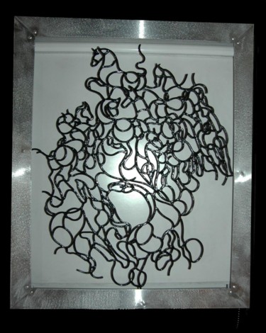 Escultura titulada "Dentelle de métal" por Jean Remaury, Obra de arte original, Metales