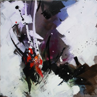 Картина под названием "Abstrait 9" - Jean Rougerie, Подлинное произведение искусства, Акрил