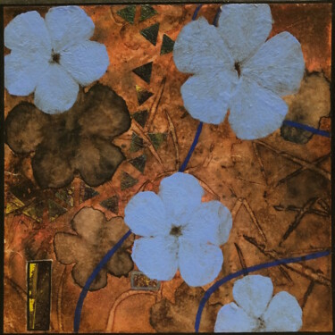 제목이 "may flowers 1"인 미술작품 Jean-Yves Verne로, 원작, 아크릴 기타 단단한 패널에 장착됨