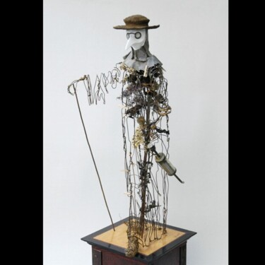 Sculpture titled "diafoirus" by Jean-Yves Verne, Original Artwork, Mixed Media
