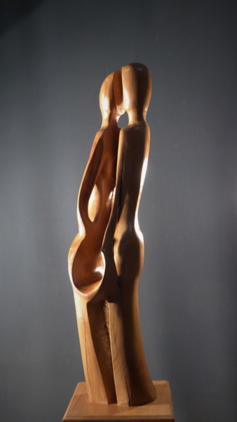 Escultura intitulada "Tango" por Jean-Charles Ferrand, Obras de arte originais, Madeira