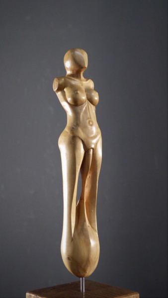 Escultura titulada "Gardienne 28" por Jean-Charles Ferrand, Obra de arte original, Madera