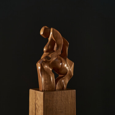 Skulptur mit dem Titel "Centaure" von Jean-Charles Ferrand, Original-Kunstwerk, Holz