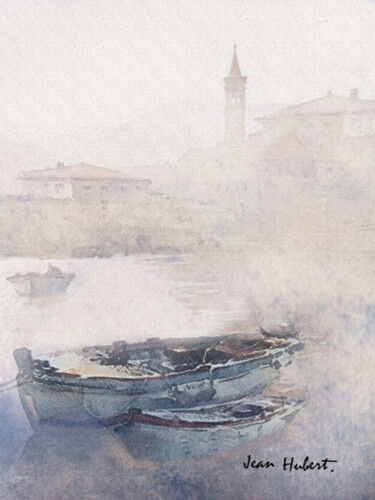 Arte digitale intitolato "brume" da Jean-Hubert Lassalle, Opera d'arte originale, Pittura digitale