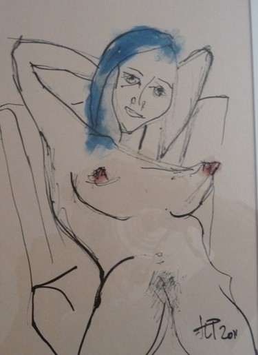 Peinture intitulée "INDECENTE" par Jean-Louis Patrice, Œuvre d'art originale