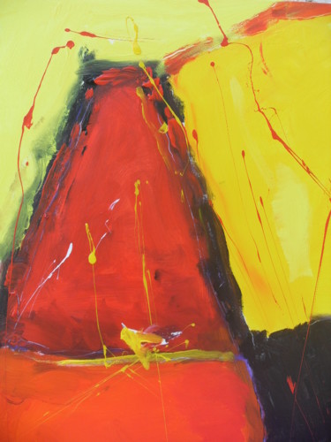 Pintura intitulada "Abstrait-A" por Jean-Marc Gayraud, Obras de arte originais, Acrílico