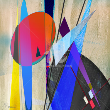 Digital Arts με τίτλο ""abstract-line-imag…" από Jean-Marie Renault, Αυθεντικά έργα τέχνης, Ψηφιακή ζωγραφική