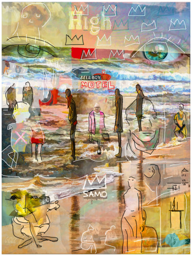 Digitale Kunst getiteld "DAYDREAM IN OLERON" door Jean Mirre, Origineel Kunstwerk