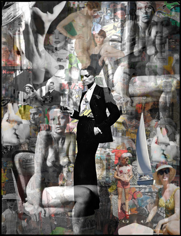 Digitale Kunst getiteld "HELMUT SIEFF" door Jean Mirre, Origineel Kunstwerk, Foto Montage