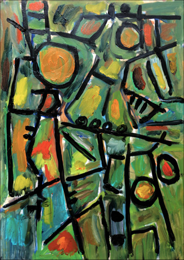 Peinture intitulée "Dérive totalitaire" par Jean Mirre, Œuvre d'art originale, Huile