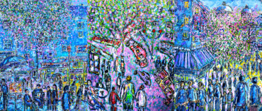 Картина под названием "Nonchalance parisie…" - Jean Mirre, Подлинное произведение искусства, Масло