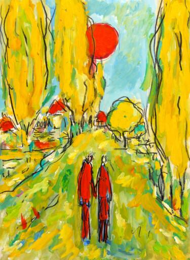 Malerei mit dem Titel "Summertime love" von Jean Mirre, Original-Kunstwerk, Öl