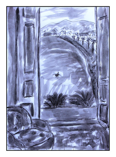 "Dufy:La fenêtre à N…" başlıklı Tablo Jean Mirre tarafından, Orijinal sanat, Mürekkep
