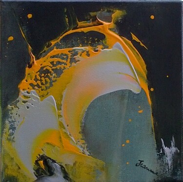 Painting titled "REF 11-16 - Un peu…" by Jeanne, Original Artwork, Acrylic Mounted on Wood Stretcher frame