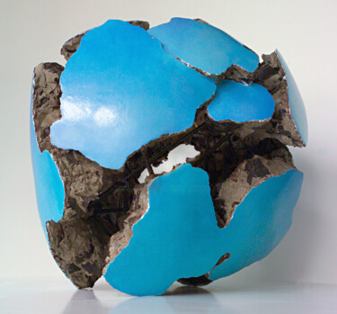 Sculpture titled "Météorite océane.jpg" by Jeanpaul Zak, Original Artwork, Stone