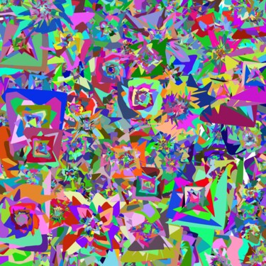 Digitale Kunst getiteld "Hidden Flowers - #1…" door Jeb Gaither, Origineel Kunstwerk, 2D Digital Work