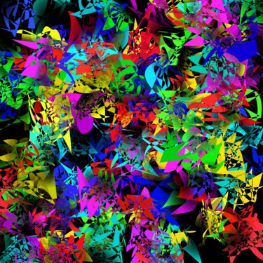 Digitale Kunst getiteld "Colorful Chaos - #1…" door Jeb Gaither, Origineel Kunstwerk, 2D Digital Work