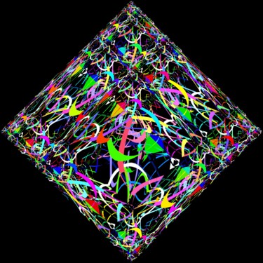 Digital Arts titled "Abstract Diamond #1…" by Jeb Gaither, Original Artwork, 2D Digital Work