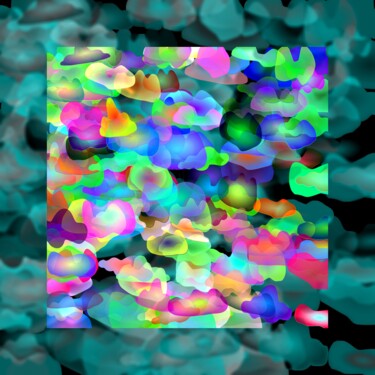 Arte digitale intitolato "Pastel Abstraction…" da Jeb Gaither, Opera d'arte originale, Lavoro digitale 2D