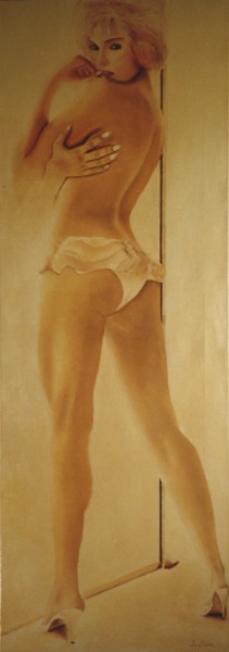 Painting titled "Hostess" by Jeden, Original Artwork, Oil