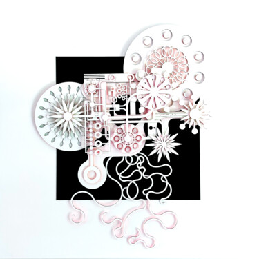 "Réflexion printaniè…" başlıklı Heykel Jeff tarafından, Orijinal sanat, Karton