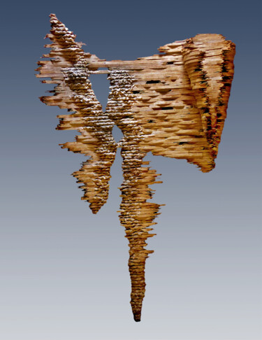 Skulptur mit dem Titel "Vessel #55—Preceden…" von Jeff Key, Original-Kunstwerk, Holz
