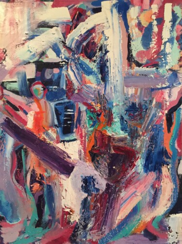 Картина под названием "Serotonin" - Jeffry Burke, Подлинное произведение искусства, Масло Установлен на Деревянная рама для…