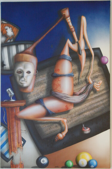 Pintura titulada "Carnaval" por Jems Cehes, Obra de arte original, Aerógrafo
