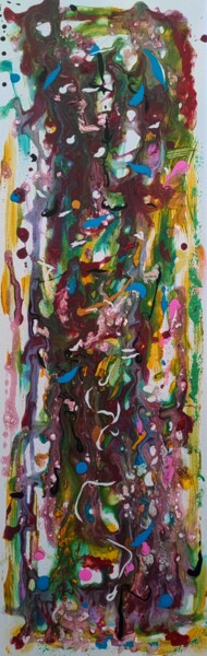 Malerei mit dem Titel "Joie des couleurs" von Jérémy Magnanou (Jemy-Art), Original-Kunstwerk, Acryl Auf Keilrahmen aus Holz…