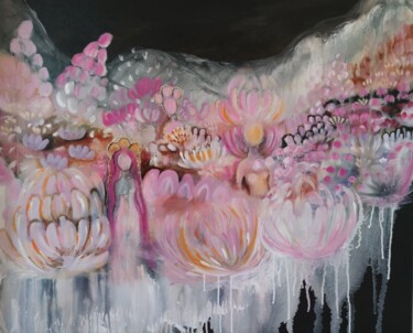 Pintura titulada "Flower Queen" por Jenni Emilia Pennanen, Obra de arte original, Acrílico