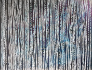 Peinture intitulée "Between the lines" par Jennifer Bell, Œuvre d'art originale, Acrylique Monté sur Châssis en bois