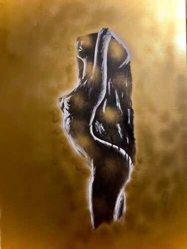 Painting titled "Divine" by Jennifer Jane, Original Artwork, Acrylic Mounted on Wood Stretcher frame