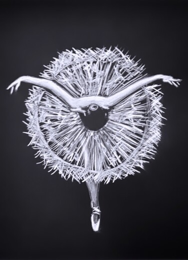 "Ballerine" başlıklı Resim Jennifer Jane tarafından, Orijinal sanat, Kalem
