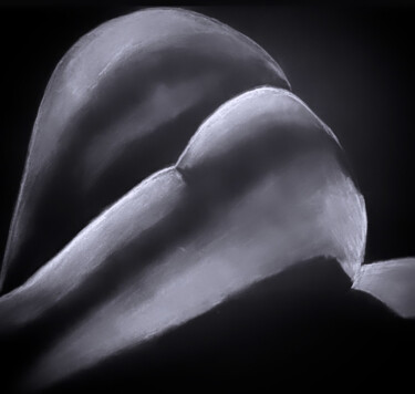 Рисунок под названием "Extase" - Jennifer Jane, Подлинное произведение искусства, Карандаш