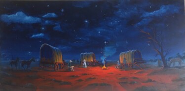 Pittura intitolato "Landscape Painting…" da Jeremy Western, Opera d'arte originale, Olio Montato su Telaio per barella in le…