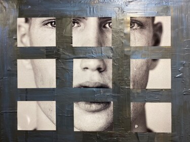 Collages titulada "Augusta Tears Graph…" por Jerome Cholet, Obra de arte original, Acrílico