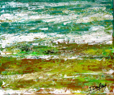 Peinture intitulée "Marée verte" par Jérôme Dufay, Œuvre d'art originale, Acrylique