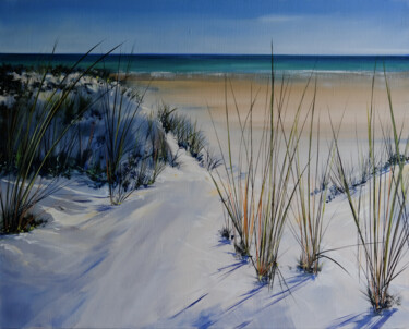 Peinture intitulée "Dunes" par Jerome Guillet, Œuvre d'art originale, Huile