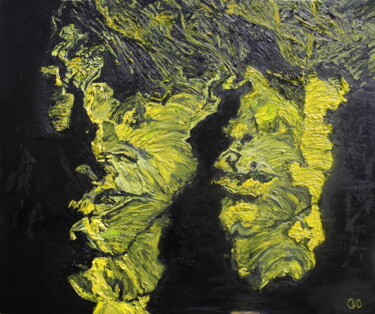 Картина под названием "Françoise Hardy -Tr…" - Jerome Labrunerie (GEO), Подлинное произведение искусства, Масло Установлен н…