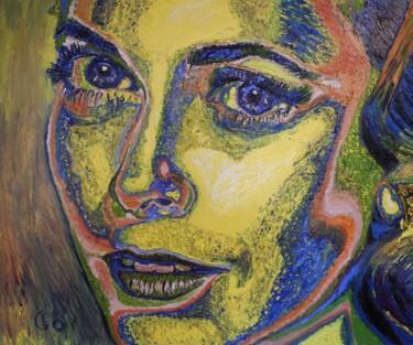 绘画 标题为“Grace Kelly” 由Jerome Labrunerie (GEO), 原创艺术品, 油 安装在木质担架架上