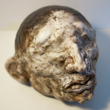 Sculpture titled "Bourgeon" by Jérôme Oudot "Trëz", Original Artwork, Resin