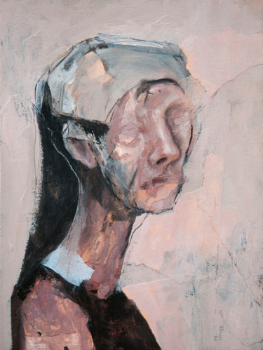 "The Young Servant" başlıklı Tablo Jérôme Oudot "Trëz" tarafından, Orijinal sanat, Akrilik