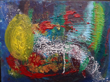 Painting titled "Splatsh" by Jerome Pescheloche, Original Artwork, Oil